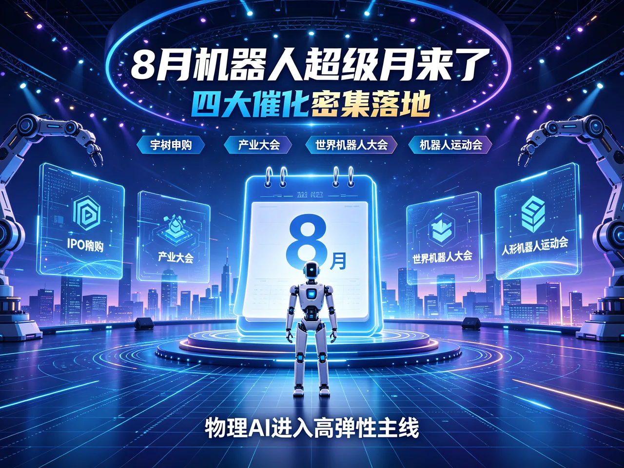8月机器人超级月来了,四大催化密集落地